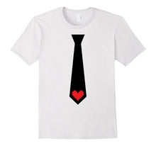 Valentines Day Gift for Men and Boys Tie Pixel Heart T-Shirt-Amazon