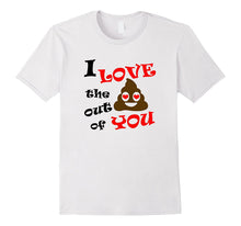 Funny Valentines Day Emoji Poop Gift T-Shirt-Amazon