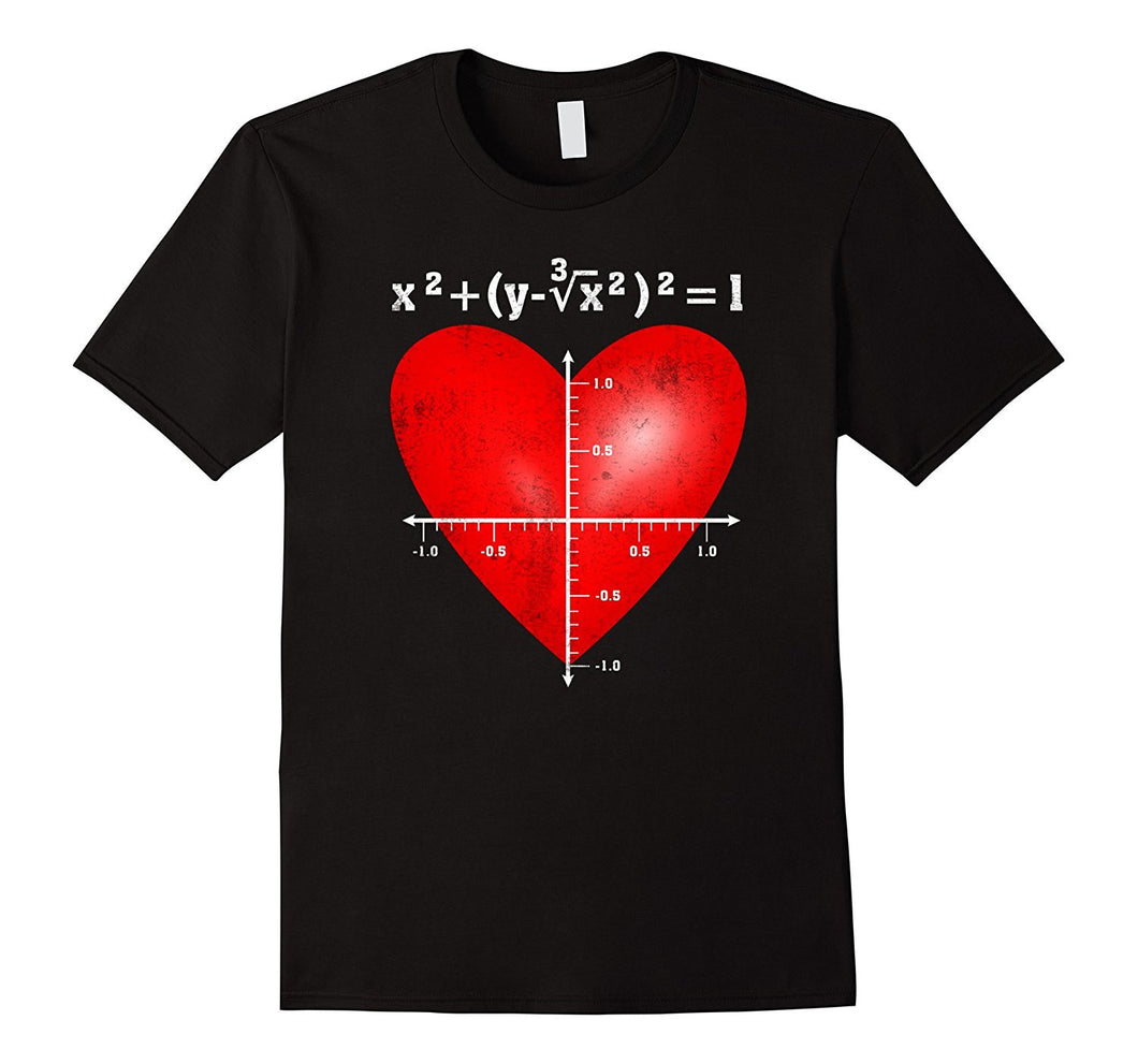 PREMIUM  Love Heart Equation  Math Valentine's Day T-shirt-Amazon