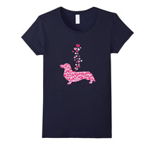 Dachshund Heart T-Shirt Beautiful Artistic Valentine Gift-Amazon