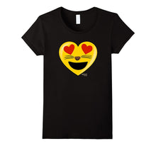 Emoji Heart Valentine's Day Shirt Cat Heart Emoji Shirt-Amazon