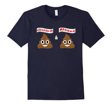 Valentine's Day Shirt Poop Emoji Hugs and Kisses Kids Couple-Amazon