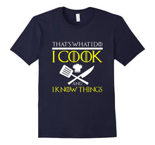 FUNNY I COOK AND I KNOW THINGS T-SHIRT Chef Geek Food Gift-Amazon