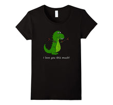 T-Rex I love you this much! Valentine's Day Dinosaur Shirt-Amazon
