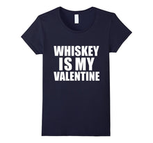 Whiskey is my Valentine T-shirt Anti-Valentine's Day Single-Amazon