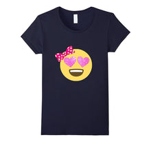 Emoji Shirt Glitter Heart Eyes Bow Valentines Day Shirt Kids-Amazon