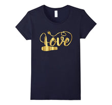 Valentines Day Shirt Love Hair Stylist Hairdresser Gift Gold-Amazon
