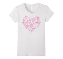 I Love you T shirt Floral Heart Saint Valentine's Day gift-Amazon