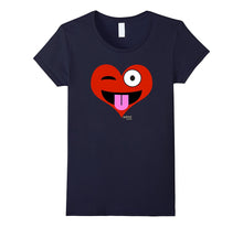 Emoji Red Heart Valentine's Day Shirt Tongue Out Kids Adult-Amazon