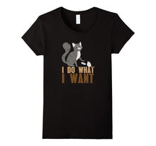 I Do What I Want Cat Playing Mouse Funny Cute Kitty Shirt-Amazon