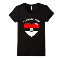 I Choose You Valentine's Video Game Parody T-Shirt-Amazon