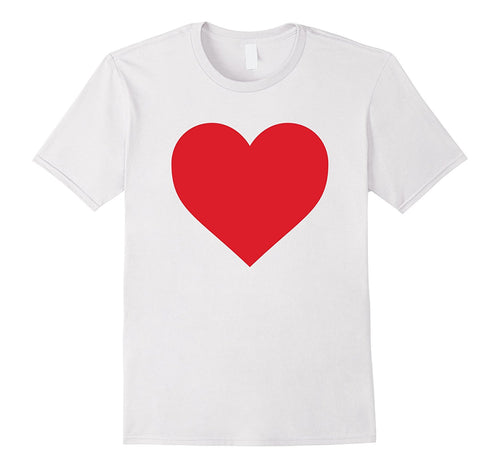 Short Sleeve Red Heart Valentine's Day Shirt Women Girls Top-Amazon
