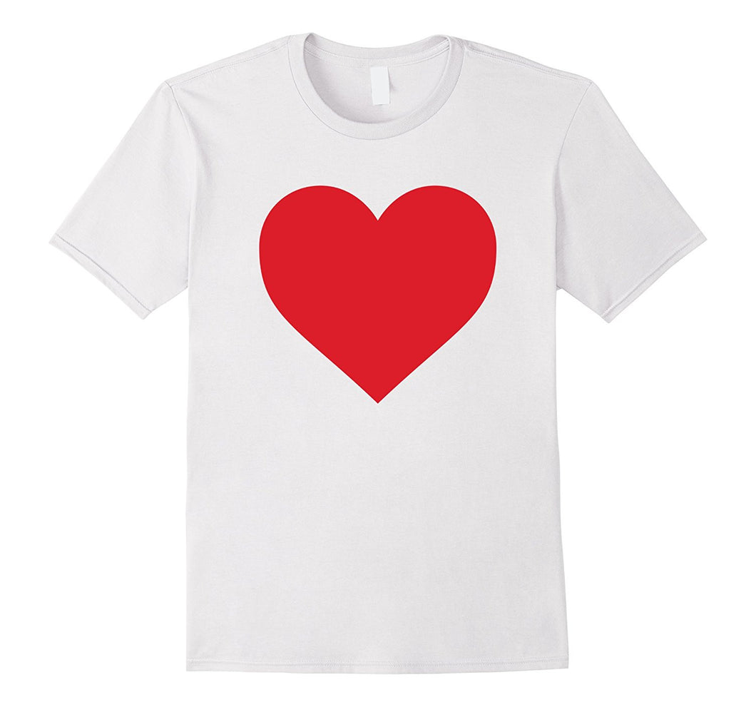 Short Sleeve Red Heart Valentine's Day Shirt Women Girls Top-Amazon