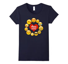 Valentine's Day Shirt Emoji Heart Saying Awesome Heart Kiss-Amazon