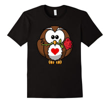 Valentine's Day Owl T Shirt  Love Relationships Couples-Amazon