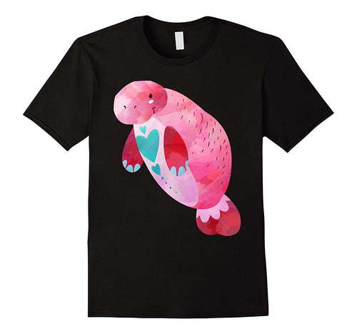Valentines Day Shirt Cute Kids School Mom Teacher Manatee-Amazon