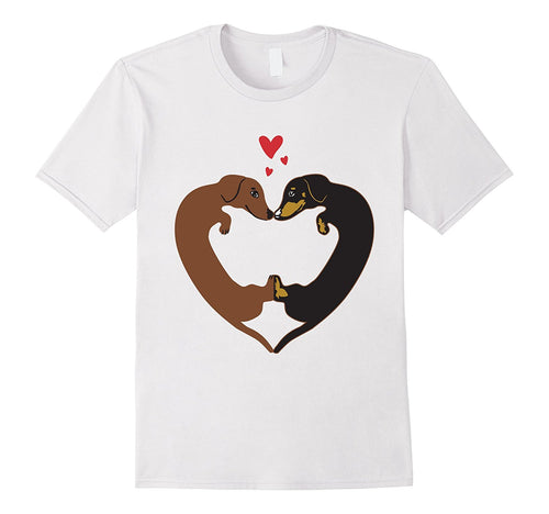 Dachshund Heart Shirt - Valentine's Day Tee-Amazon