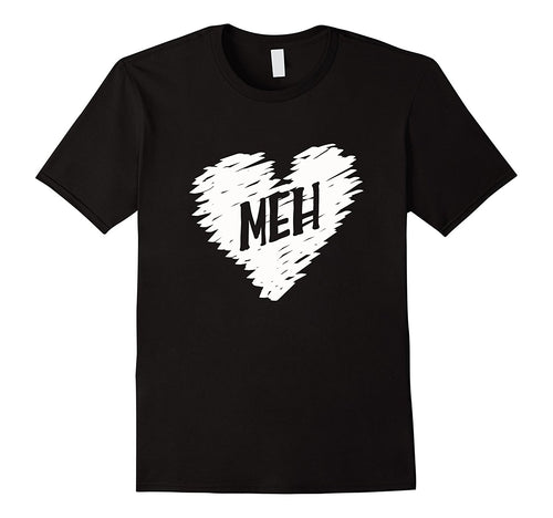 MEH Anti Valentines Day Candy Heart Sarcastic Expression tee-Amazon