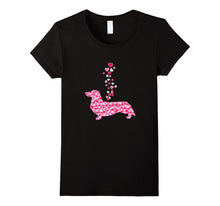 Dachshund Heart T-Shirt Beautiful Artistic Valentine Gift-Amazon