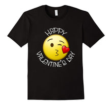 Cute Blow Kiss Heart Emoji Wink Happy Valentines Day T-Shirt-Amazon