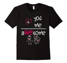 You And Me Awesome Couple Valentine's Day Funny Math T-Shirt-Amazon