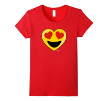 Emoji Heart Valentine's Day Shirt Heart Eyes Big Smile Kids-Amazon