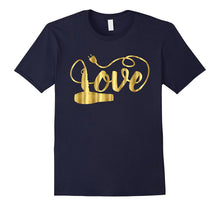 Valentines Day Shirt Love Hair Stylist Hairdresser Gift Gold-Amazon