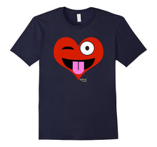 Emoji Red Heart Valentine's Day Shirt Tongue Out Kids Adult-Amazon