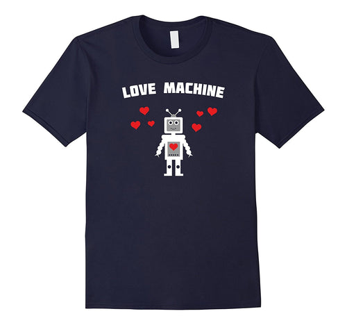 Love Machine Robot Cute Valentines Day T-Shirt Gift Unisex-Amazon
