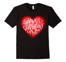 Happy Valentine's Day T-shirt with Big Heart for February 14-Amazon