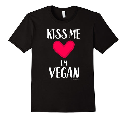 Kiss me  I'm Vegan - Valentines Day Gift T-Shirt for Vegans-Amazon