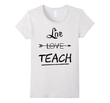 Teacher Shirt Valentines Day live love teach students tshirt-Amazon