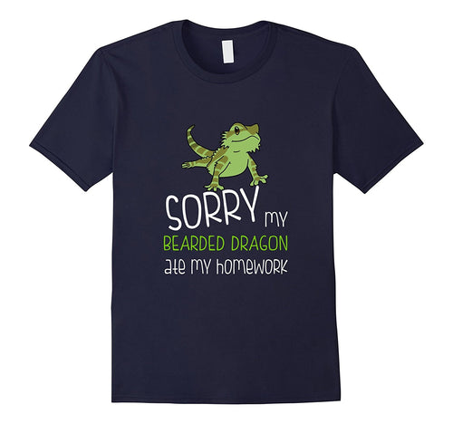 FUNNY BEARDED DRAGON T-SHIRT ATE HOMEWORK Student School-Amazon