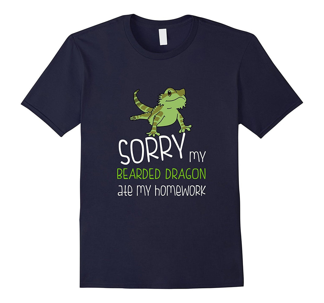 FUNNY BEARDED DRAGON T-SHIRT ATE HOMEWORK Student School-Amazon