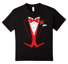 Valentine's Day Costume Red Bow Tie Tailcoat Tuxedo T-Shirt-Amazon