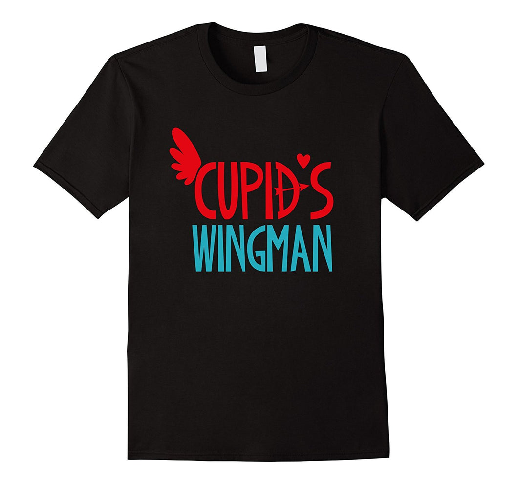 Valentines Day Shirt Cute Kids Funny Love Cupids Wingman-Amazon