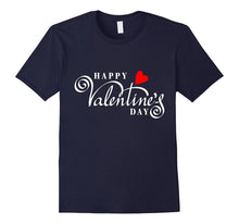 Happy Valentine's Day T-shirt with Cool Cursive Font &amp; Heart-Amazon
