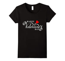 Happy Valentine's Day T-shirt with Cool Cursive Font &amp; Heart-Amazon