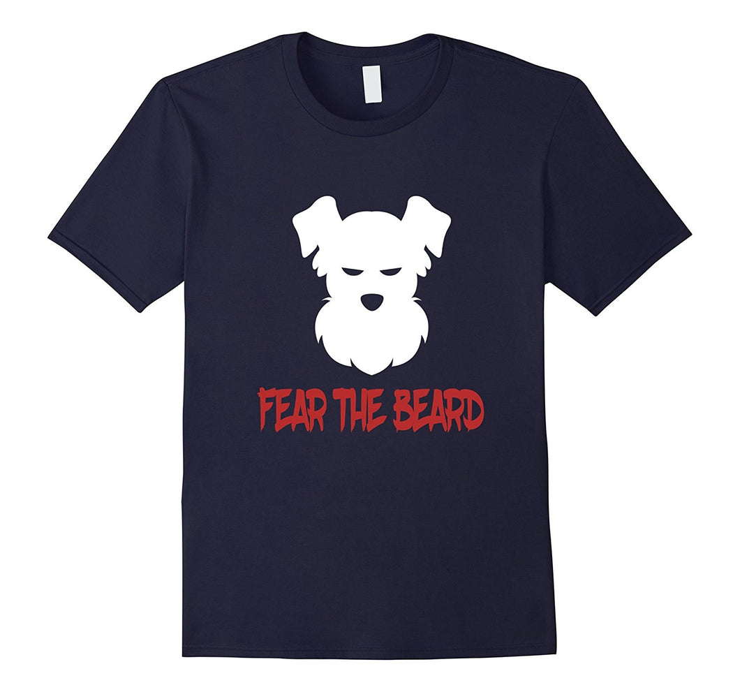 FUNNY FEAR THE BEARD T-SHIRT Schnauzer Dog Lovers Gift-Amazon