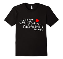 Happy Valentine's Day T-shirt with Cool Cursive Font &amp; Heart-Amazon