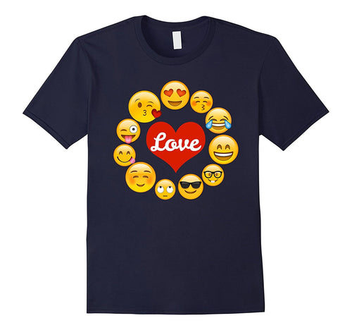 Emoji Shirt With Sayings Heart Love Valentine's Day Shirt-Amazon