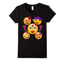 Valentine's Day Cool Emoji T-Shirt for Girls and Women-Amazon