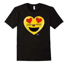 Emoji Heart Valentine's Day Shirt Cat Heart Emoji Shirt-Amazon
