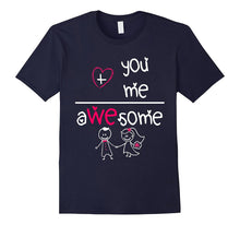 You And Me Awesome Couple Valentine's Day Funny Math T-Shirt-Amazon