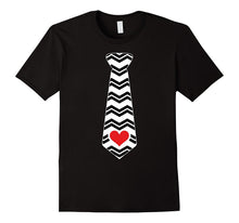 Valentines Day Heart Necktie T-Shirt For Kids &amp; Adults-Amazon