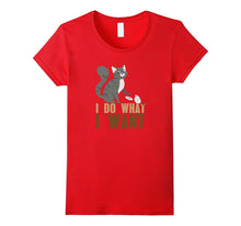 I Do What I Want Cat Playing Mouse Funny Cute Kitty Shirt-Amazon