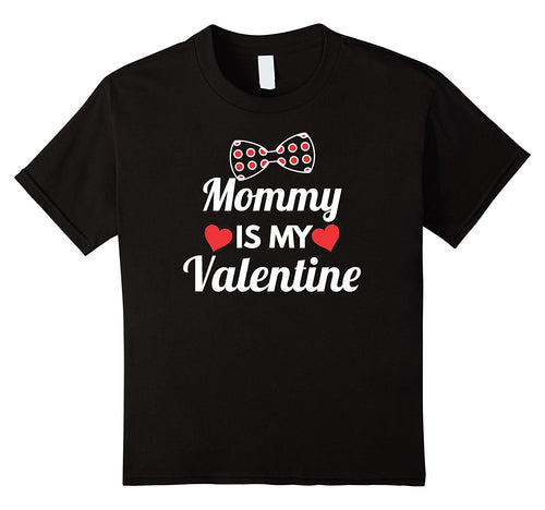 Kids Mommy Is My Valentine Boy Shirt - Bow Tie Valentines Day TEE-Amazon