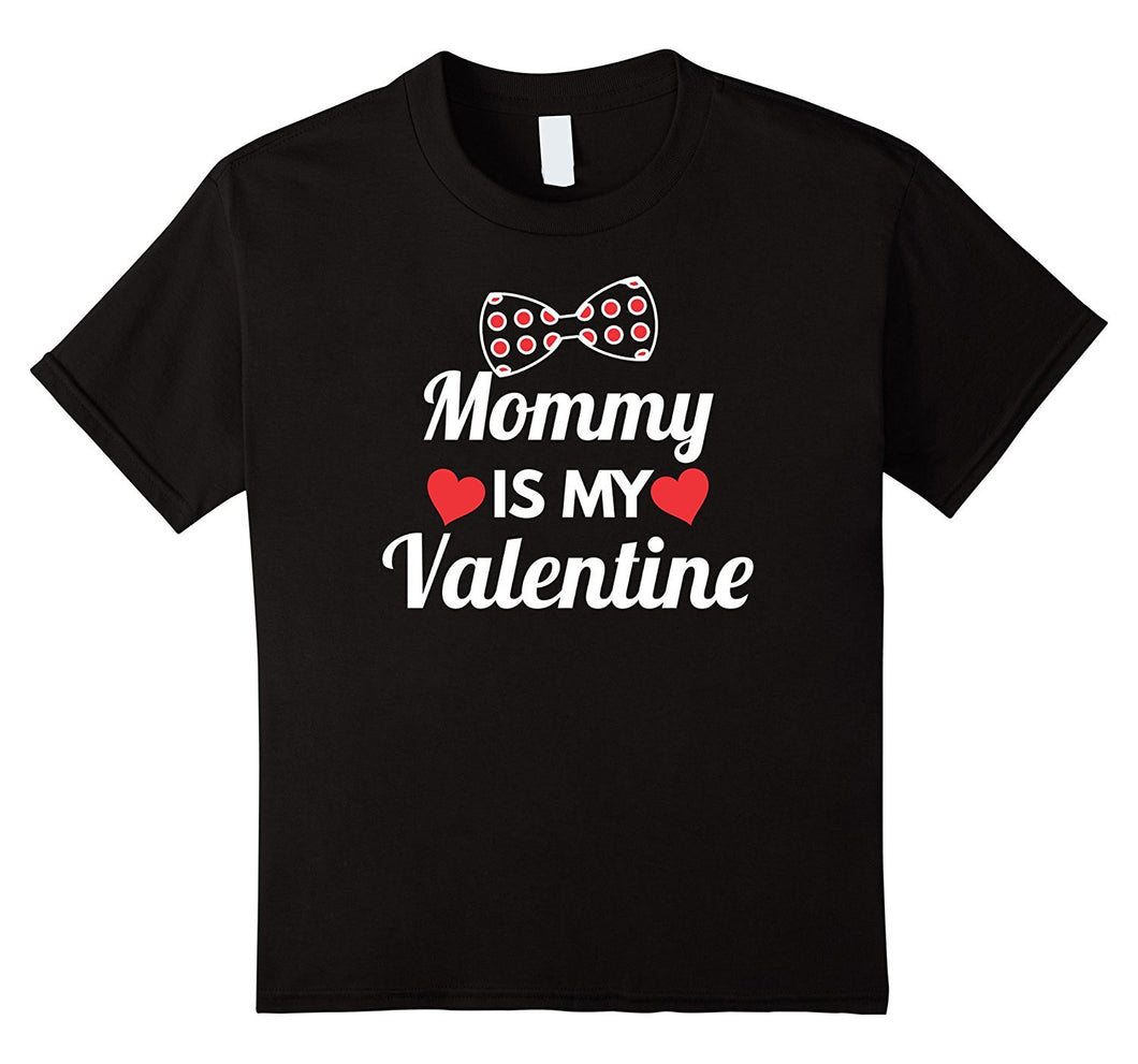 Kids Mommy Is My Valentine Boy Shirt - Bow Tie Valentines Day TEE-Amazon