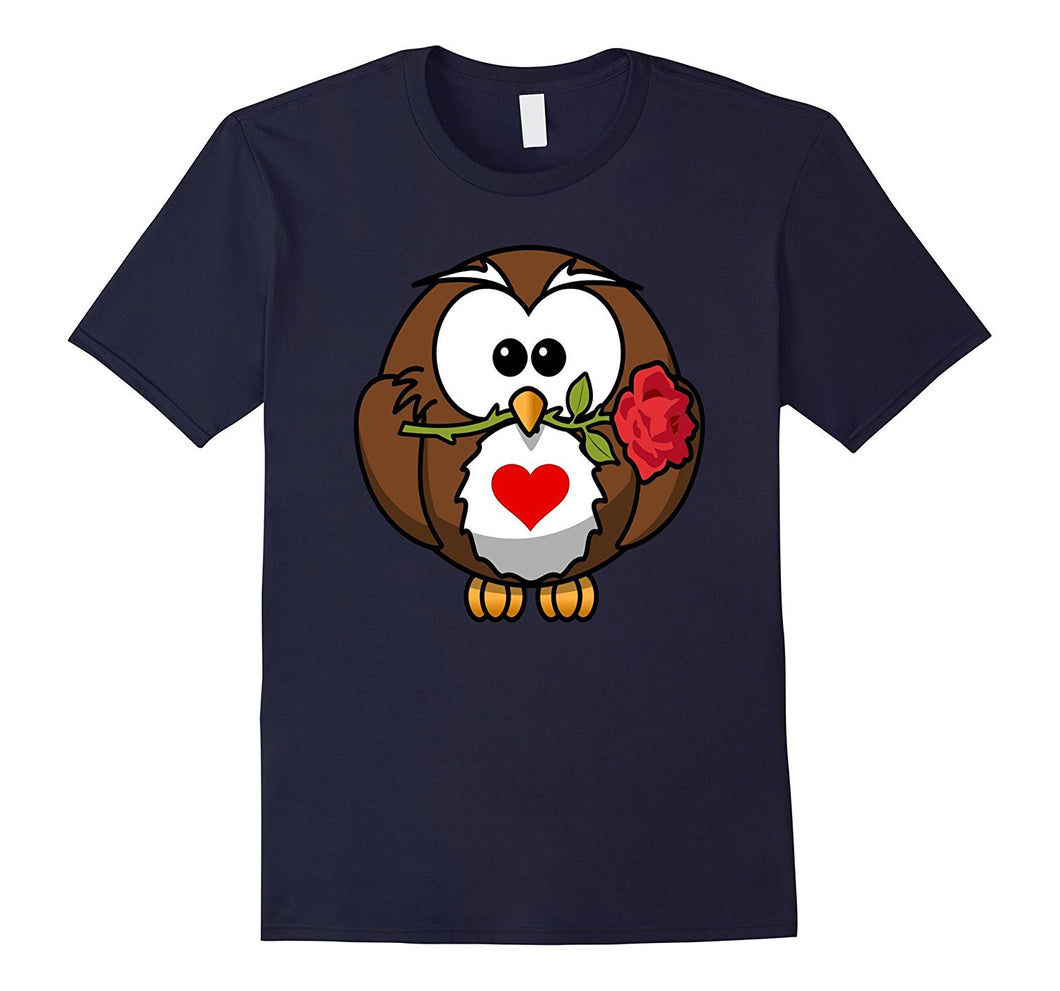 Valentine's Day Owl T Shirt  Love Relationships Couples-Amazon
