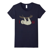 I Sloth You -  Funny Lazy Sloth hanging out T Shirt-Amazon